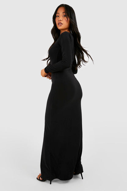 Square Maxi Long Sleeve Dress